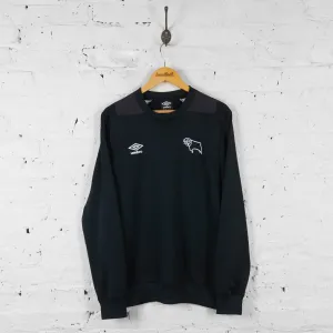 Derby County Umbro Training Sweatshirt - Black - L
