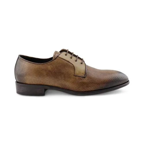 Derby in pelle marrone
