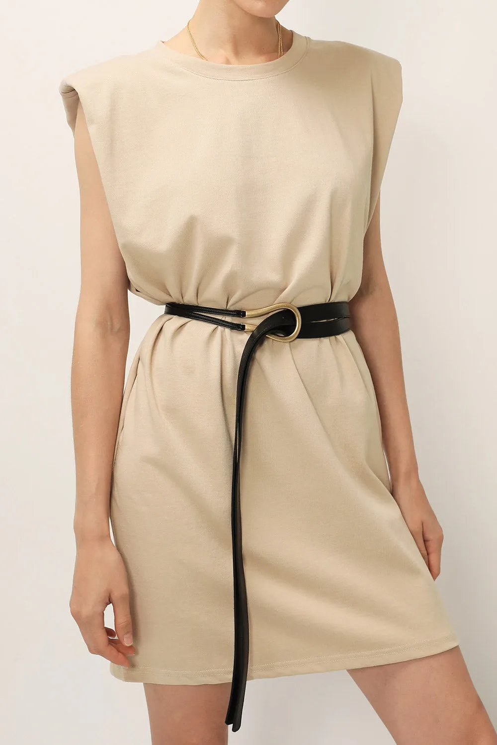 Double Strap Pleather Belt