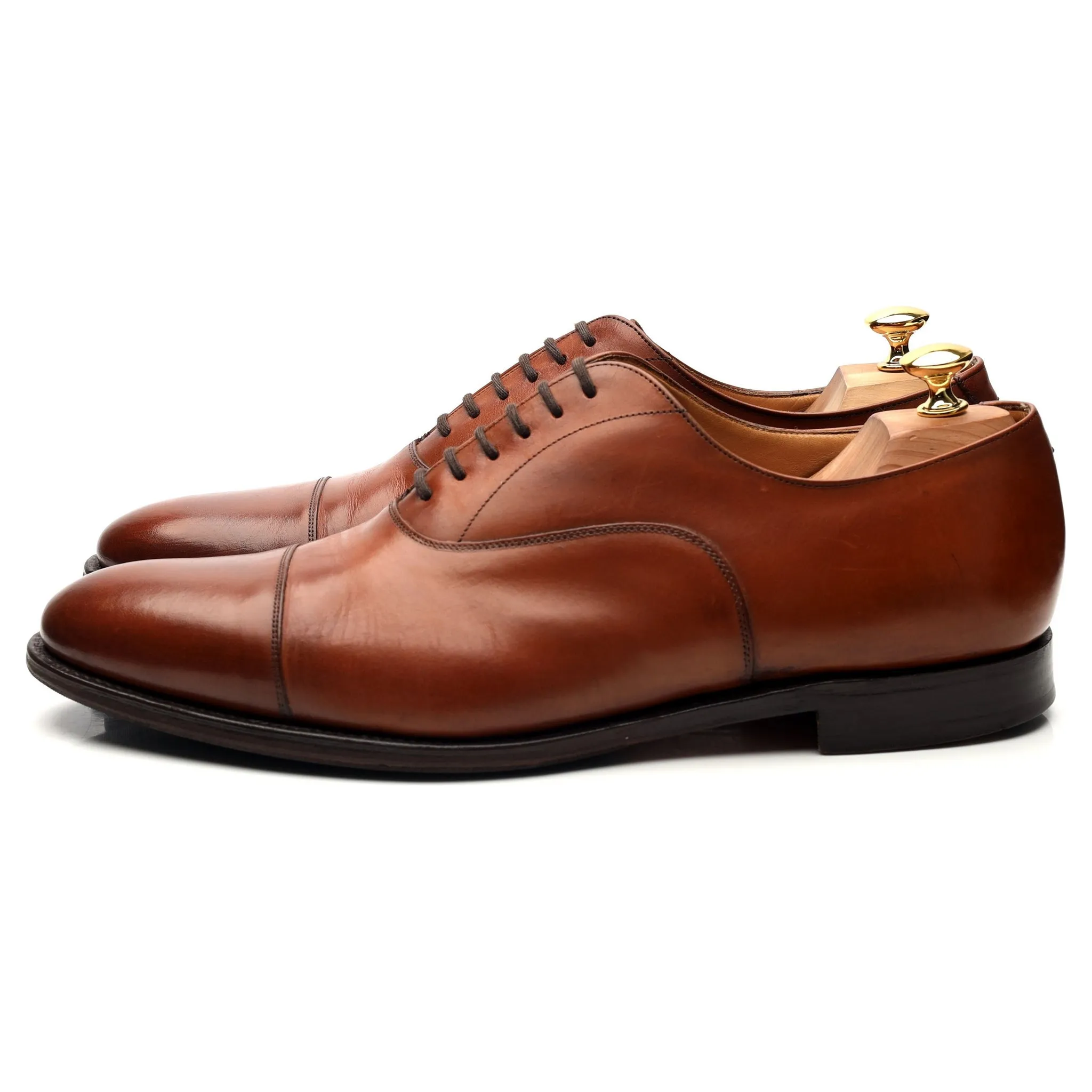 'Dubai' Tan Brown Leather Oxford UK 11 F