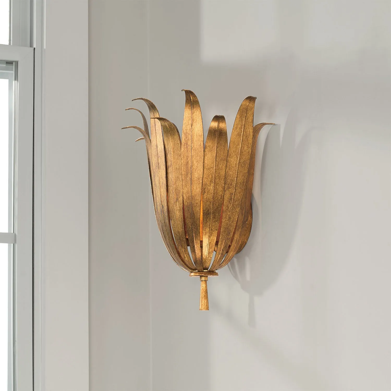 EDEN 1-LIGHT SCONCE, ANTIQUE GOLD