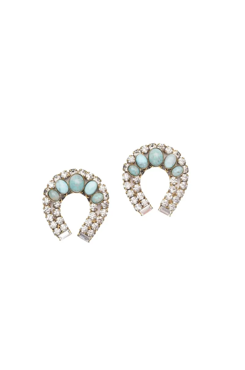Elizabeth Cole - Althea Earrings - Turqouise