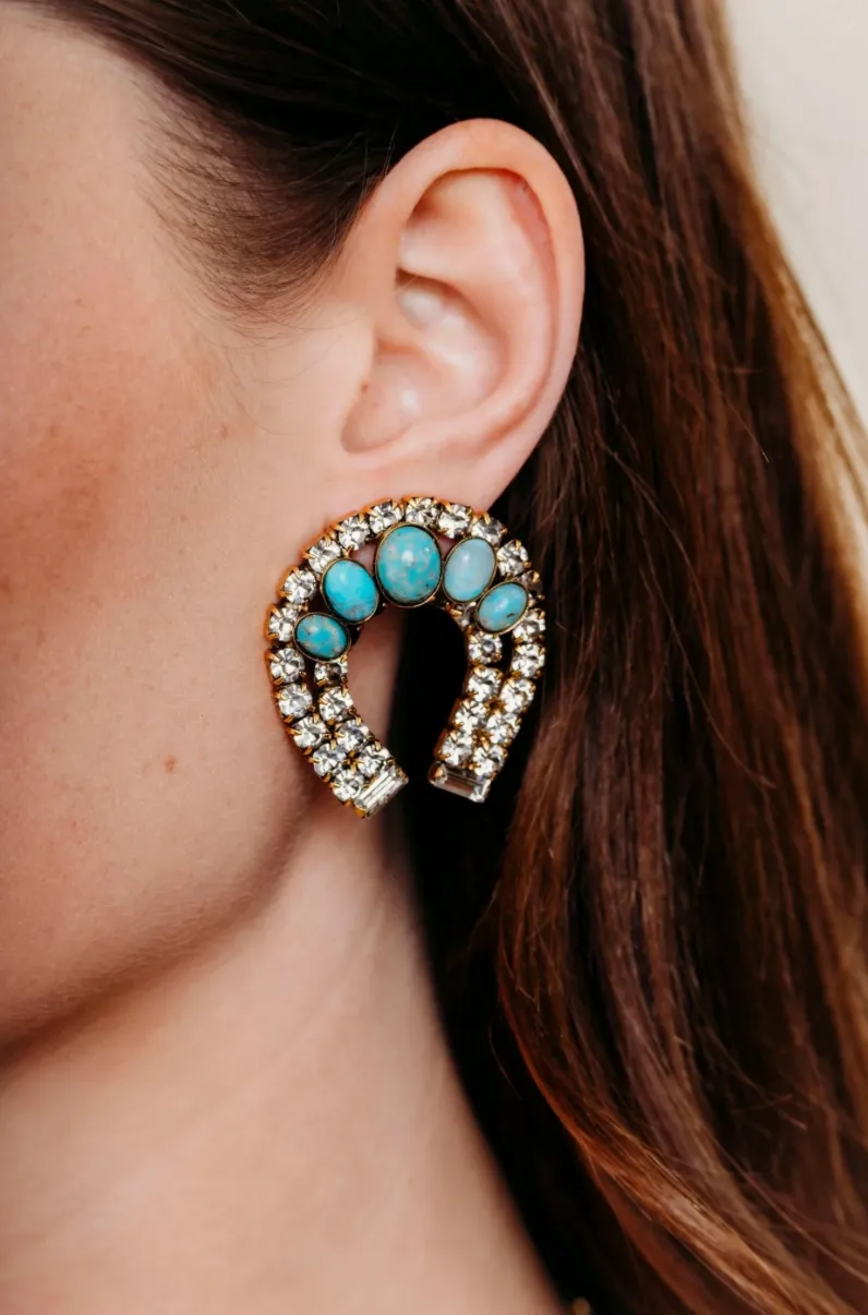 Elizabeth Cole - Althea Earrings - Turqouise