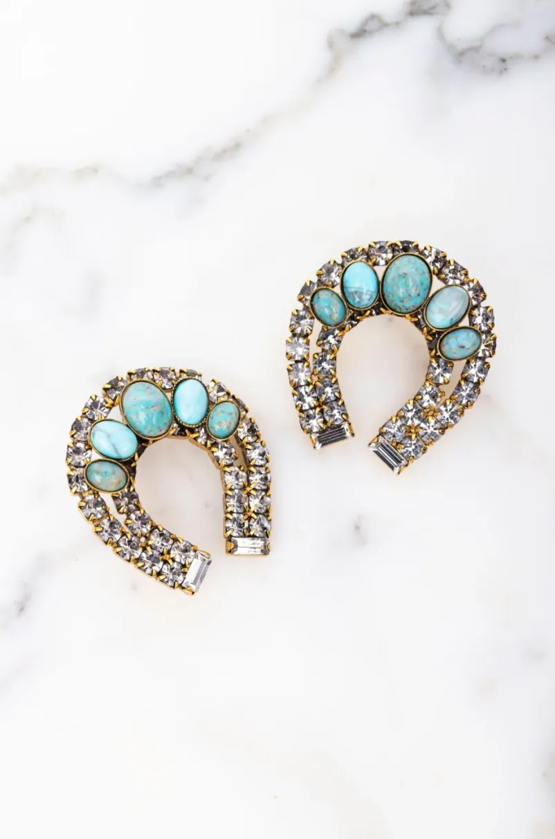 Elizabeth Cole - Althea Earrings - Turqouise