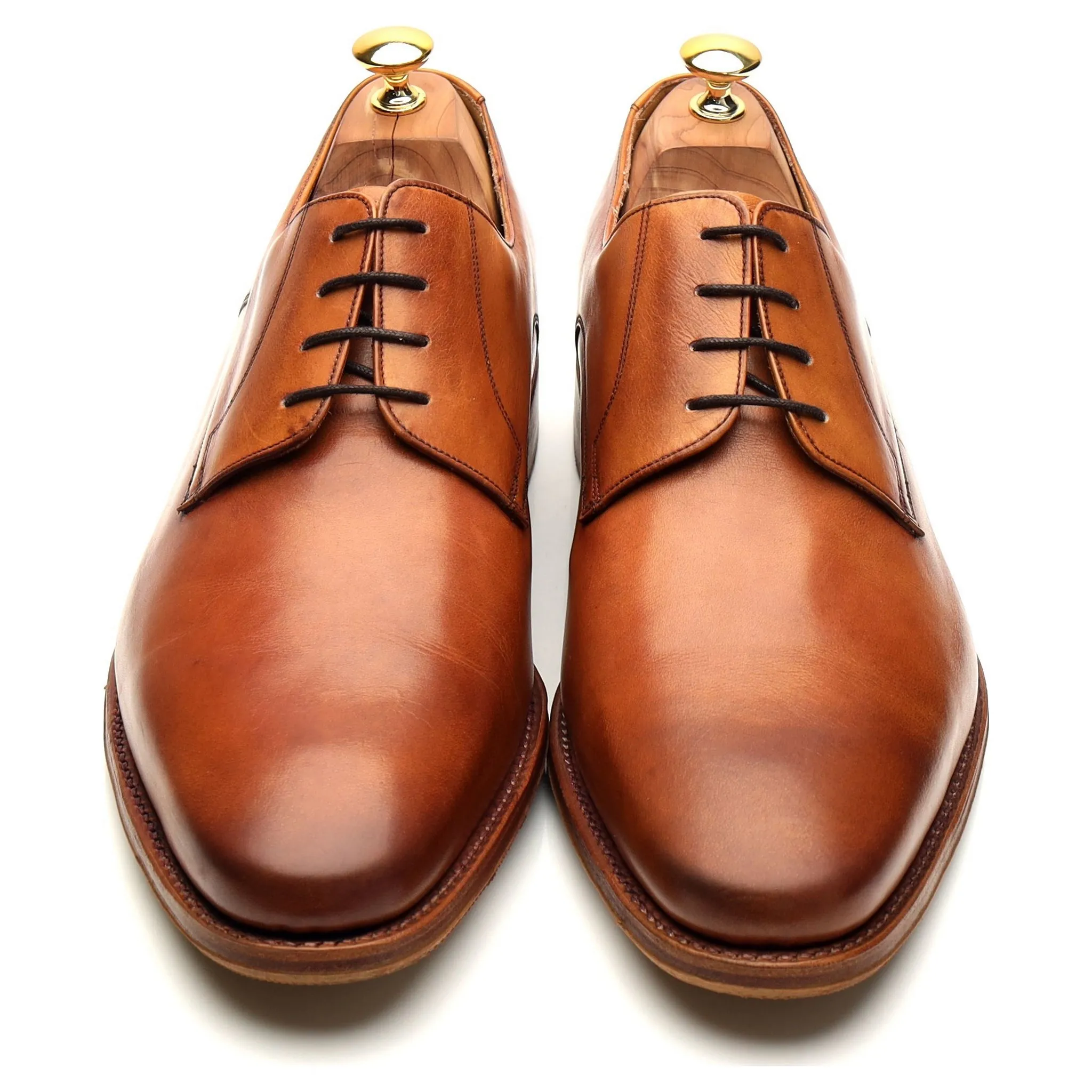 'Ellon' Tan Brown Leather Derby UK 11 FX