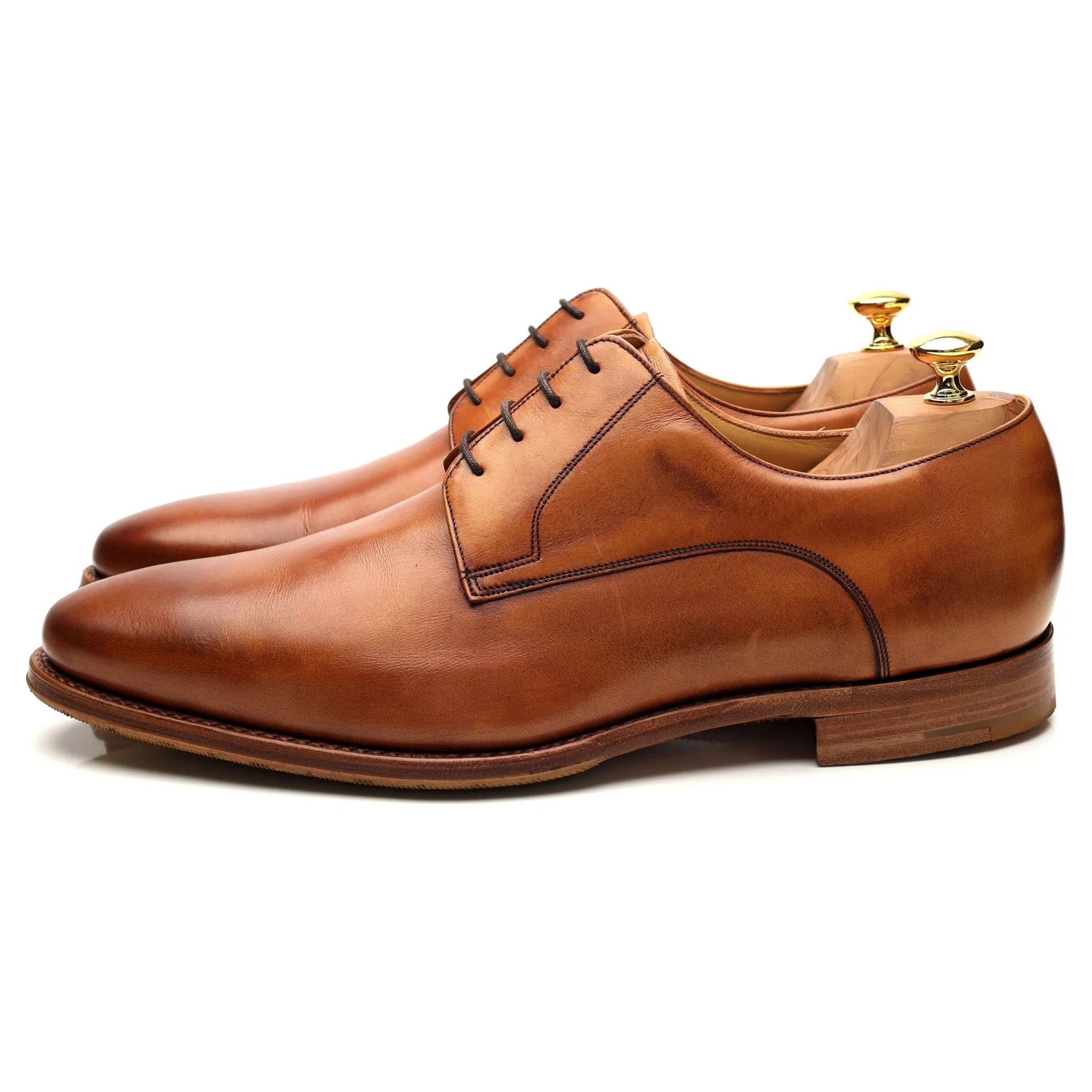 'Ellon' Tan Brown Leather Derby UK 11 FX