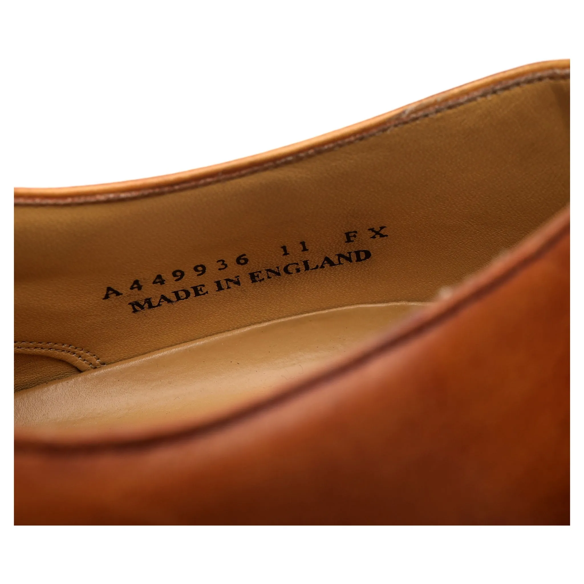 'Ellon' Tan Brown Leather Derby UK 11 FX