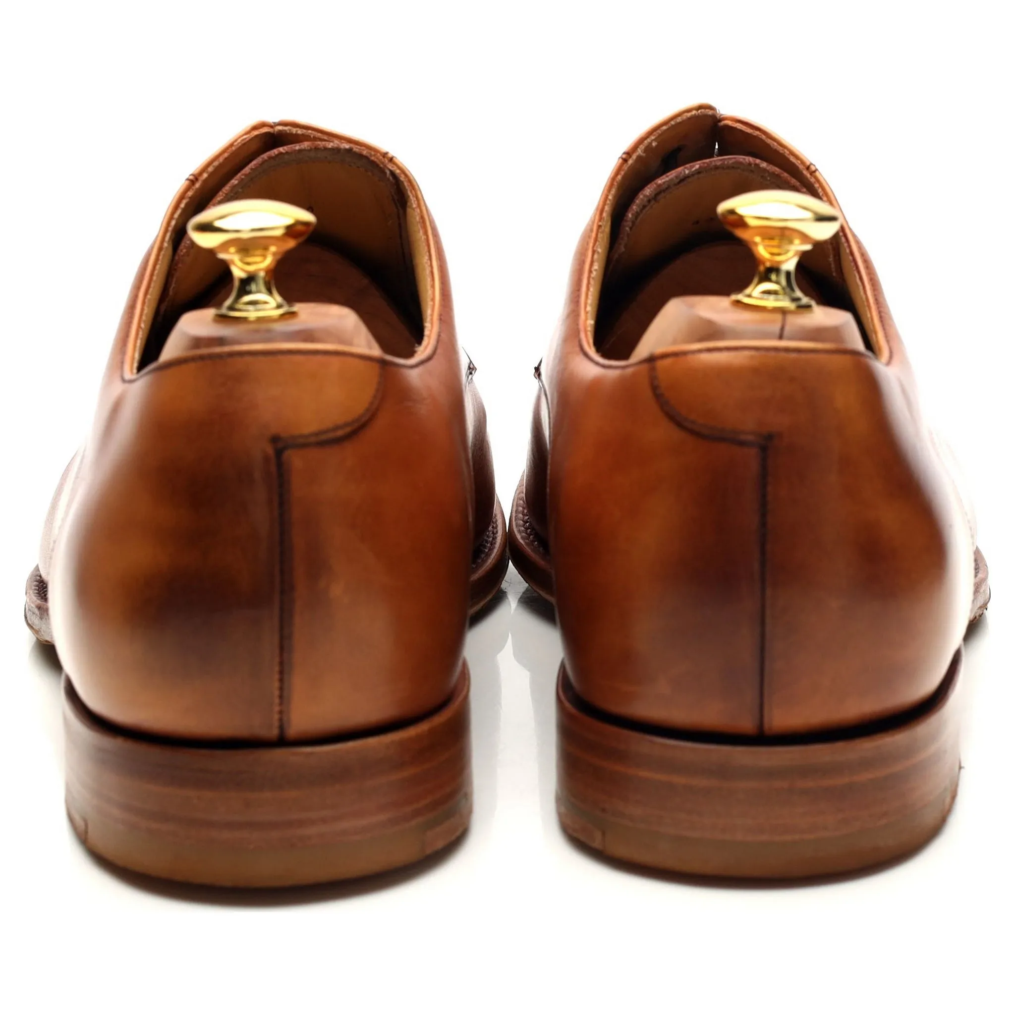 'Ellon' Tan Brown Leather Derby UK 11 FX
