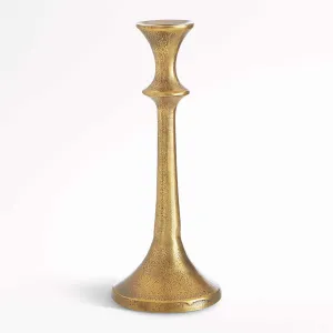 Emmett Antique Brass Taper Candle Holder 9"