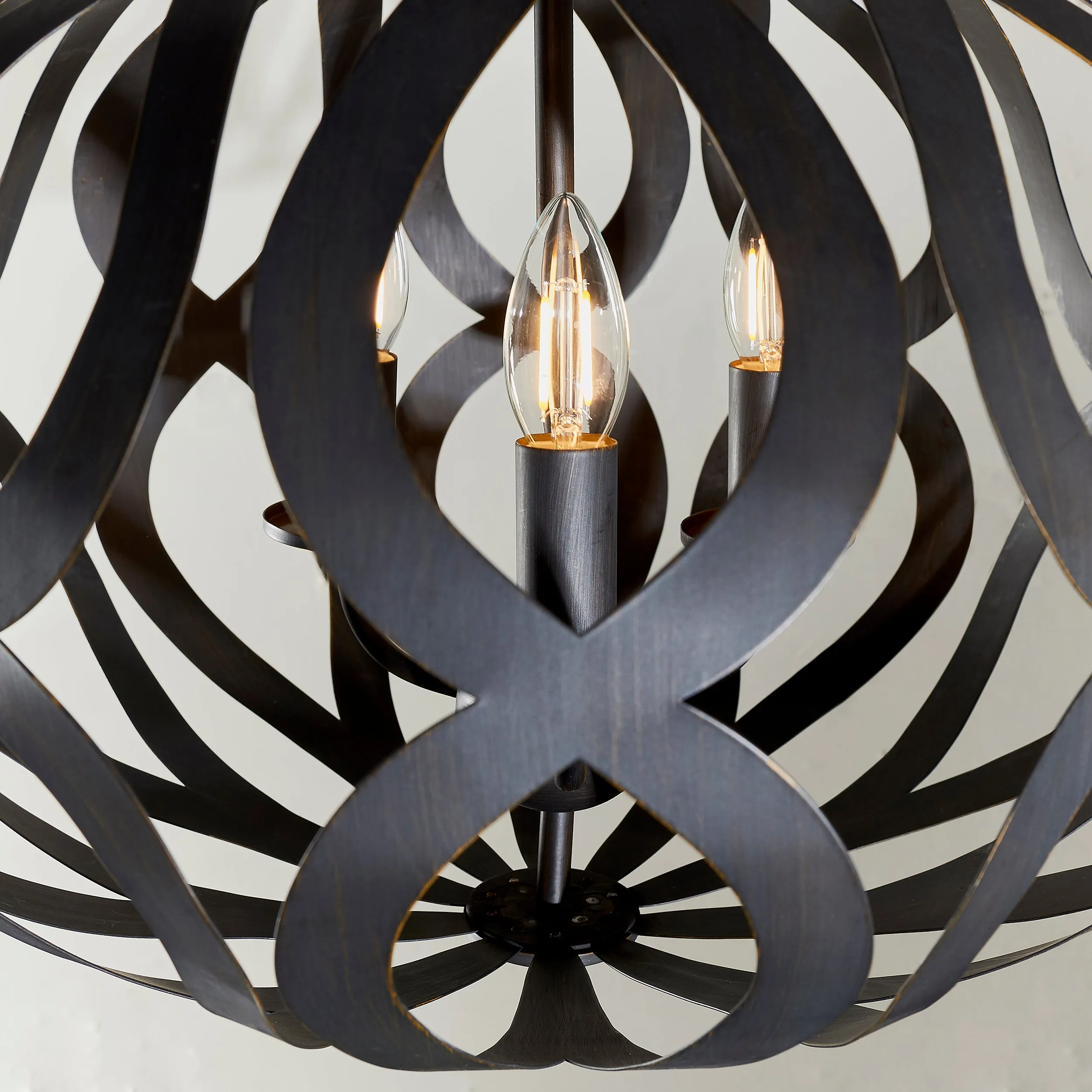 Endon 81750 Sirolo 3lt Pendant Antique brushed bronze paint 3 x 6W LED E14 (Required)