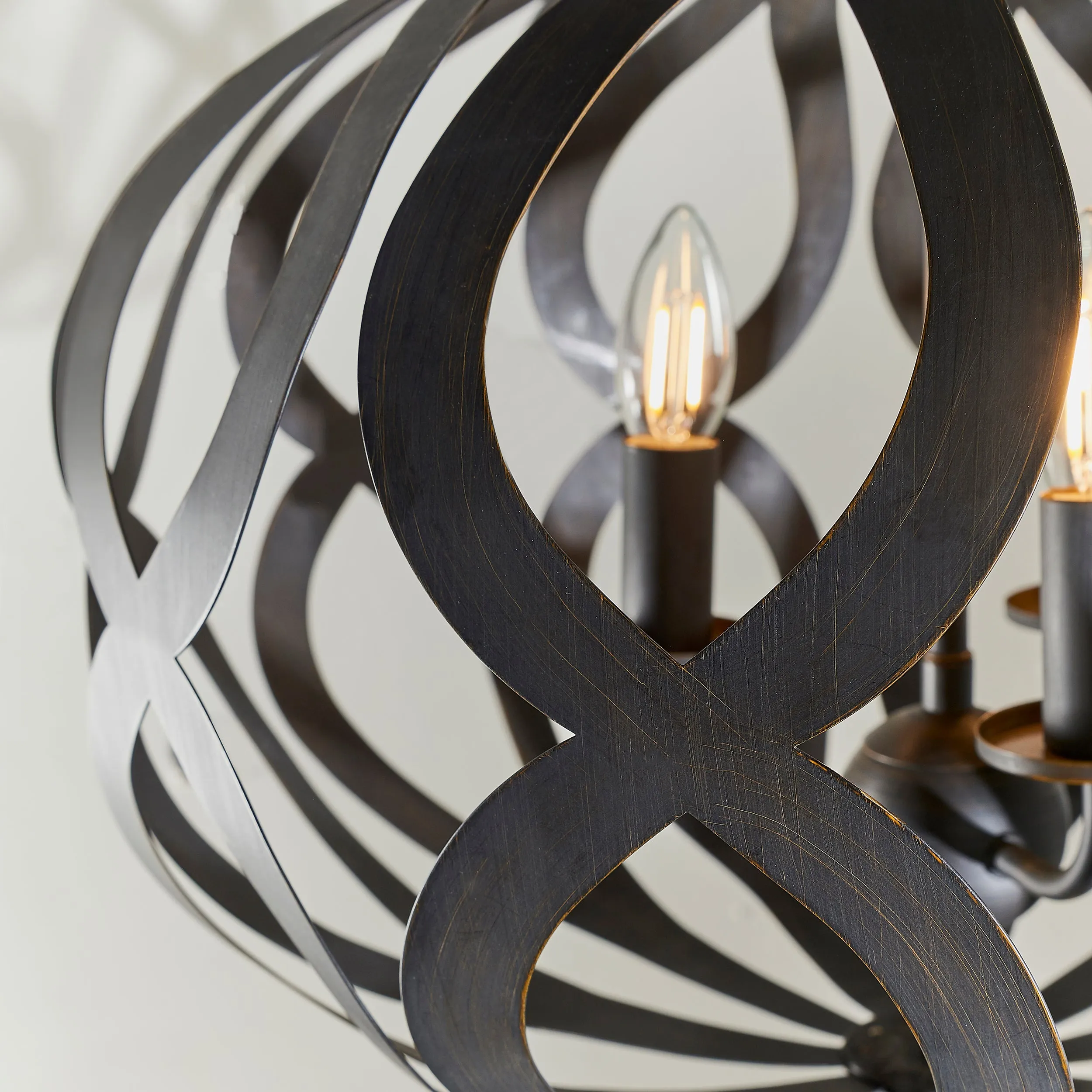Endon 81750 Sirolo 3lt Pendant Antique brushed bronze paint 3 x 6W LED E14 (Required)