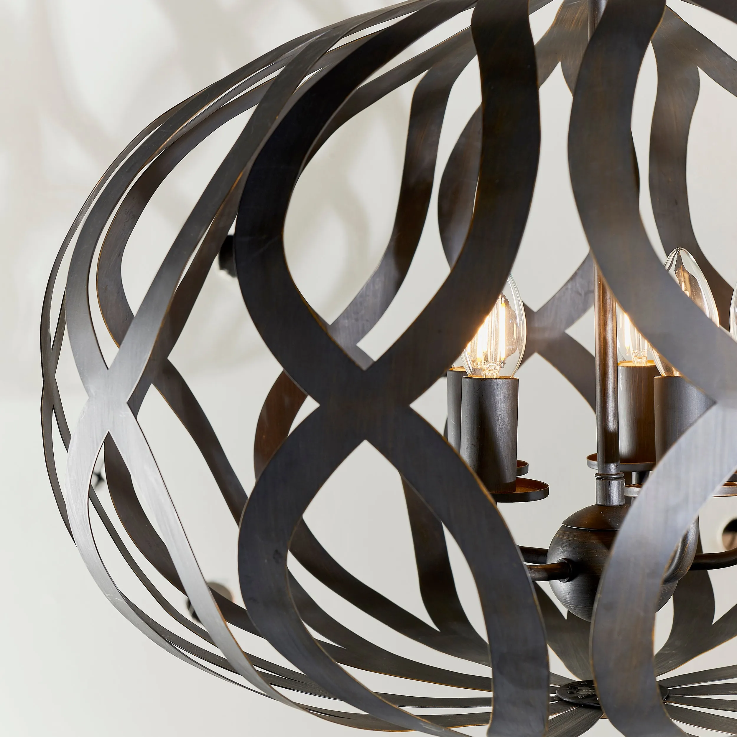 Endon 81752 Sirolo 5lt Pendant Antique brushed bronze paint 5 x 6W LED E14 (Required)