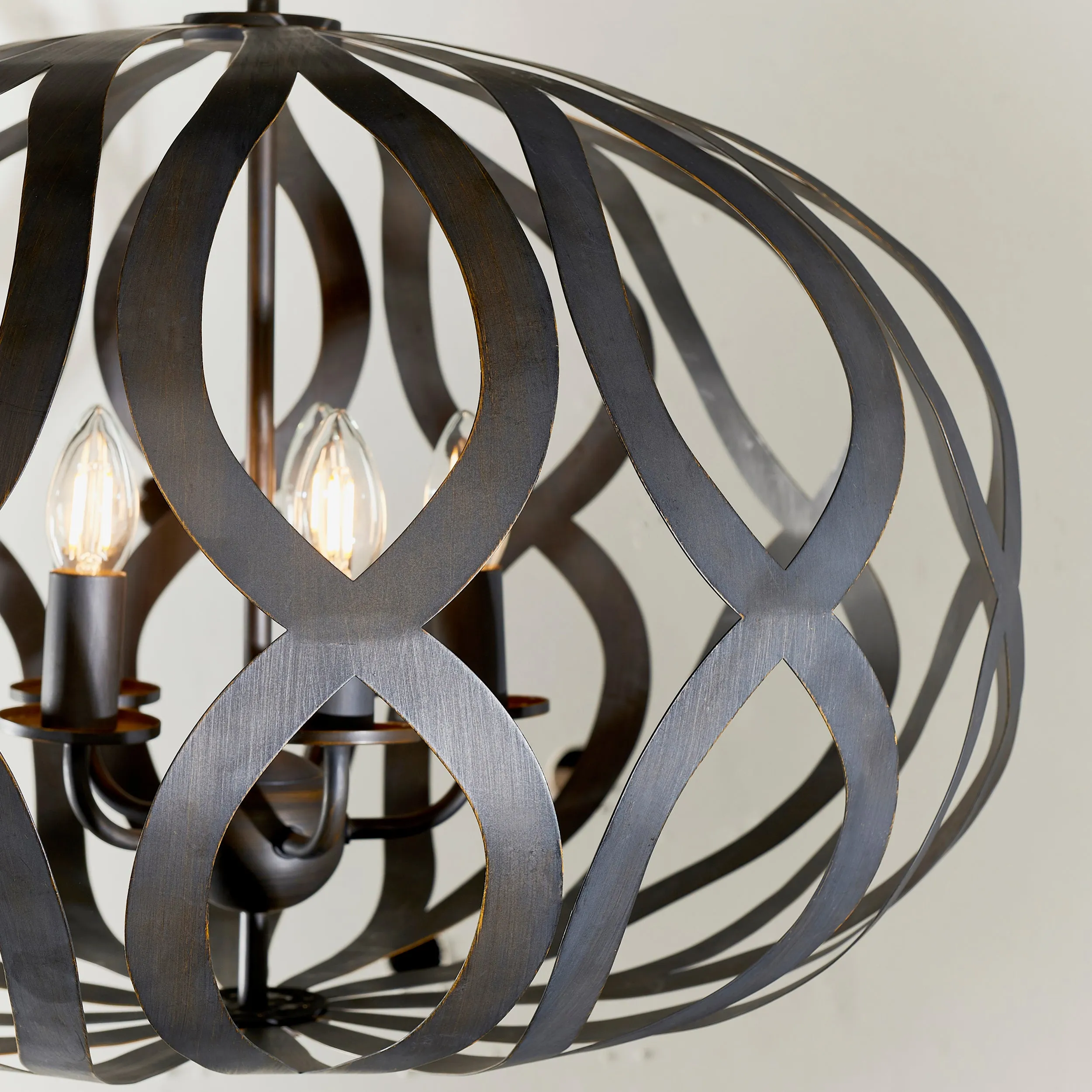 Endon 81752 Sirolo 5lt Pendant Antique brushed bronze paint 5 x 6W LED E14 (Required)
