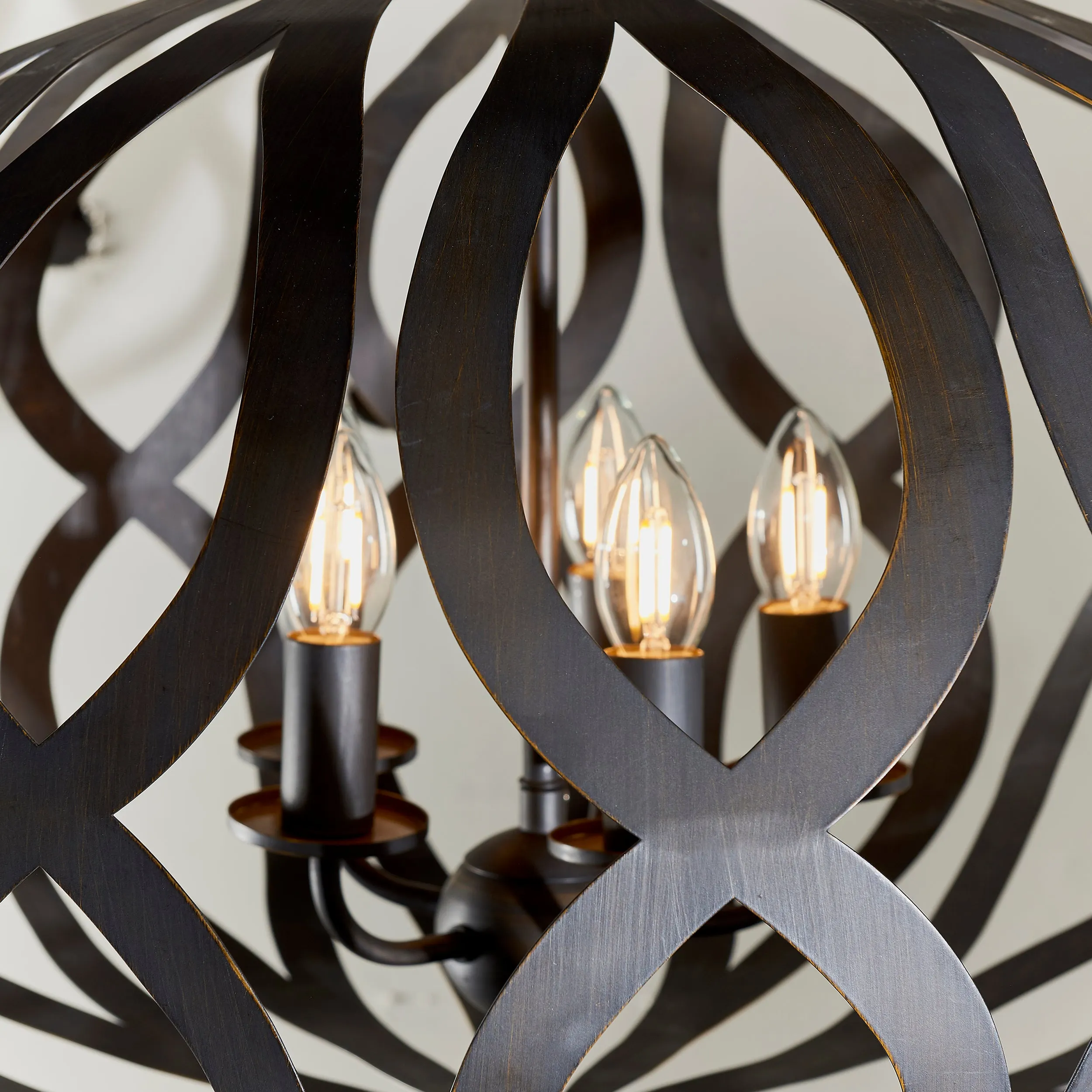 Endon 81752 Sirolo 5lt Pendant Antique brushed bronze paint 5 x 6W LED E14 (Required)