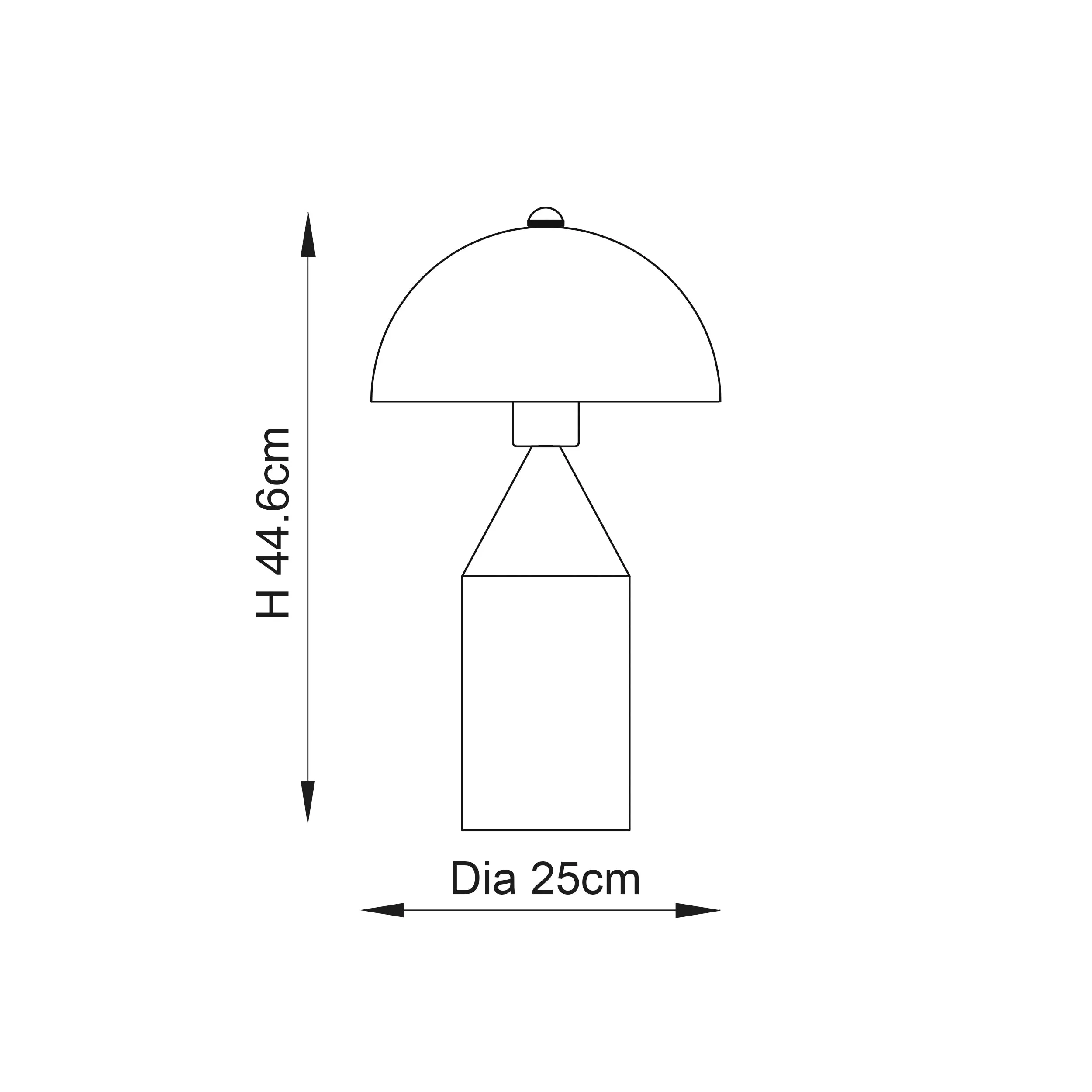 Endon 90522 Nova 1lt Table Antique brass plate 60W E27 GLS (Required)