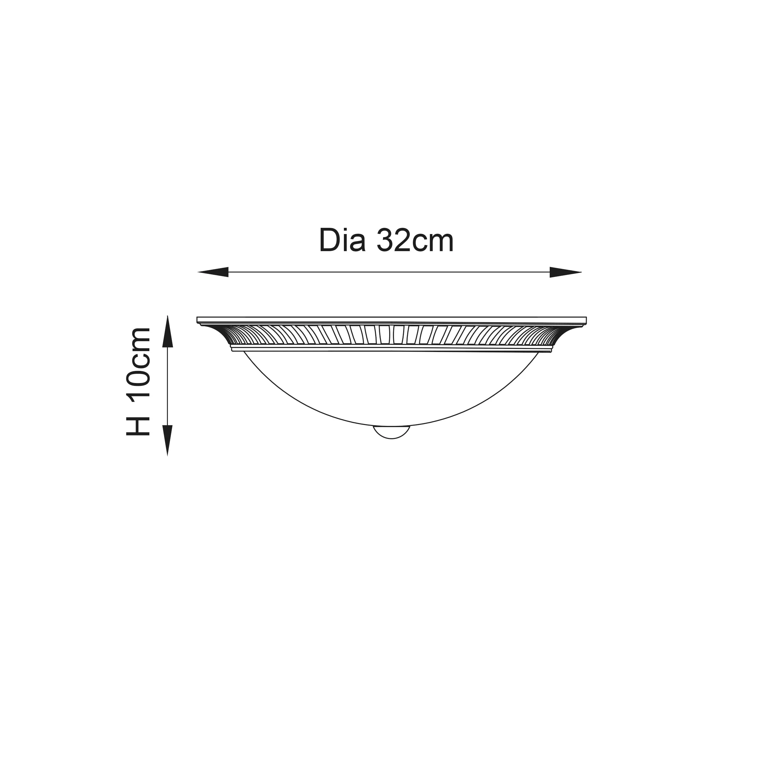 Endon 91123 Brahm 2lt Flush Antique brass plate & frosted glass 2 x 40W E14 candle (Required)