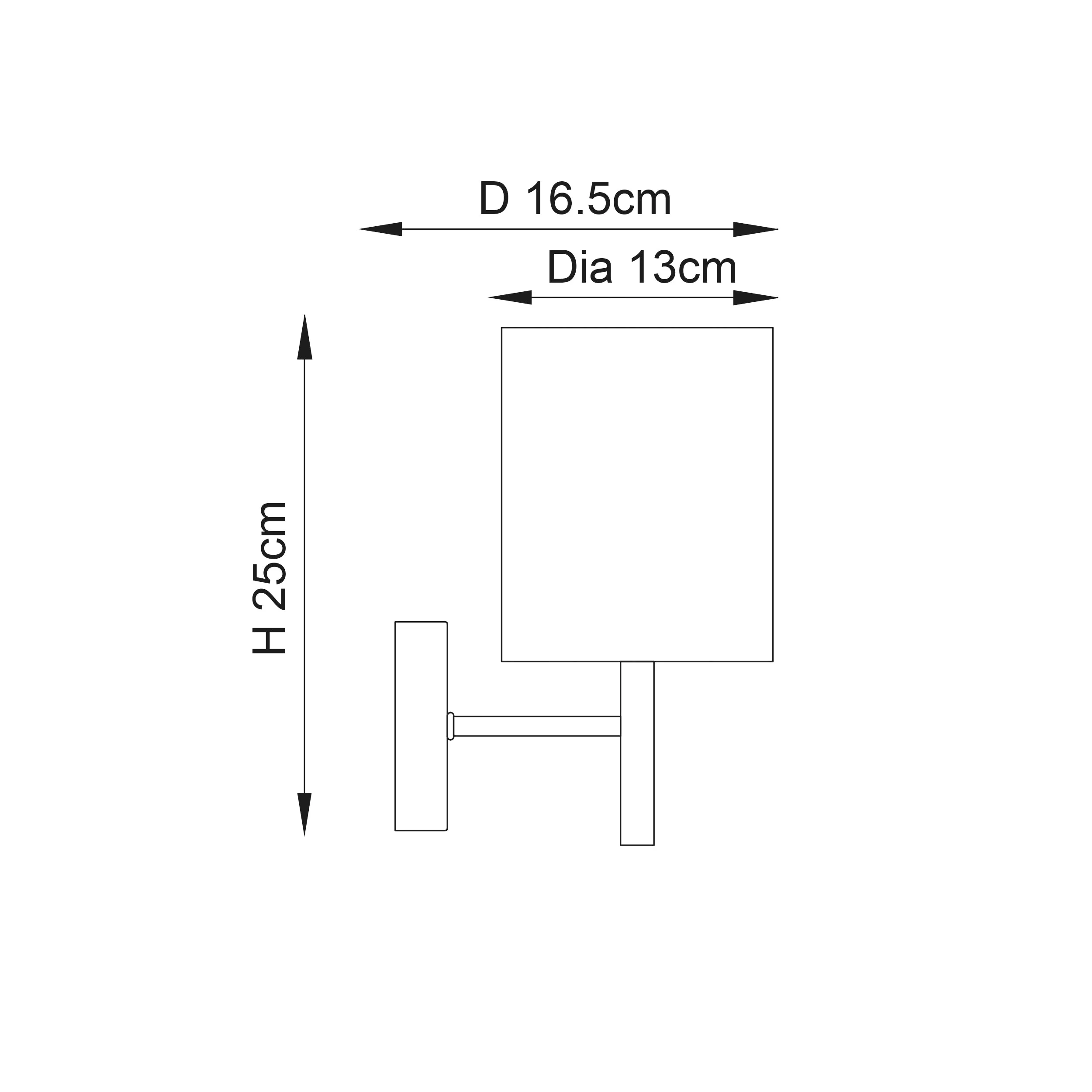 Endon BRIO-1WBAB Brio 1lt Wall Antique brass plate & cream fabric 40W E14 golf (Required)