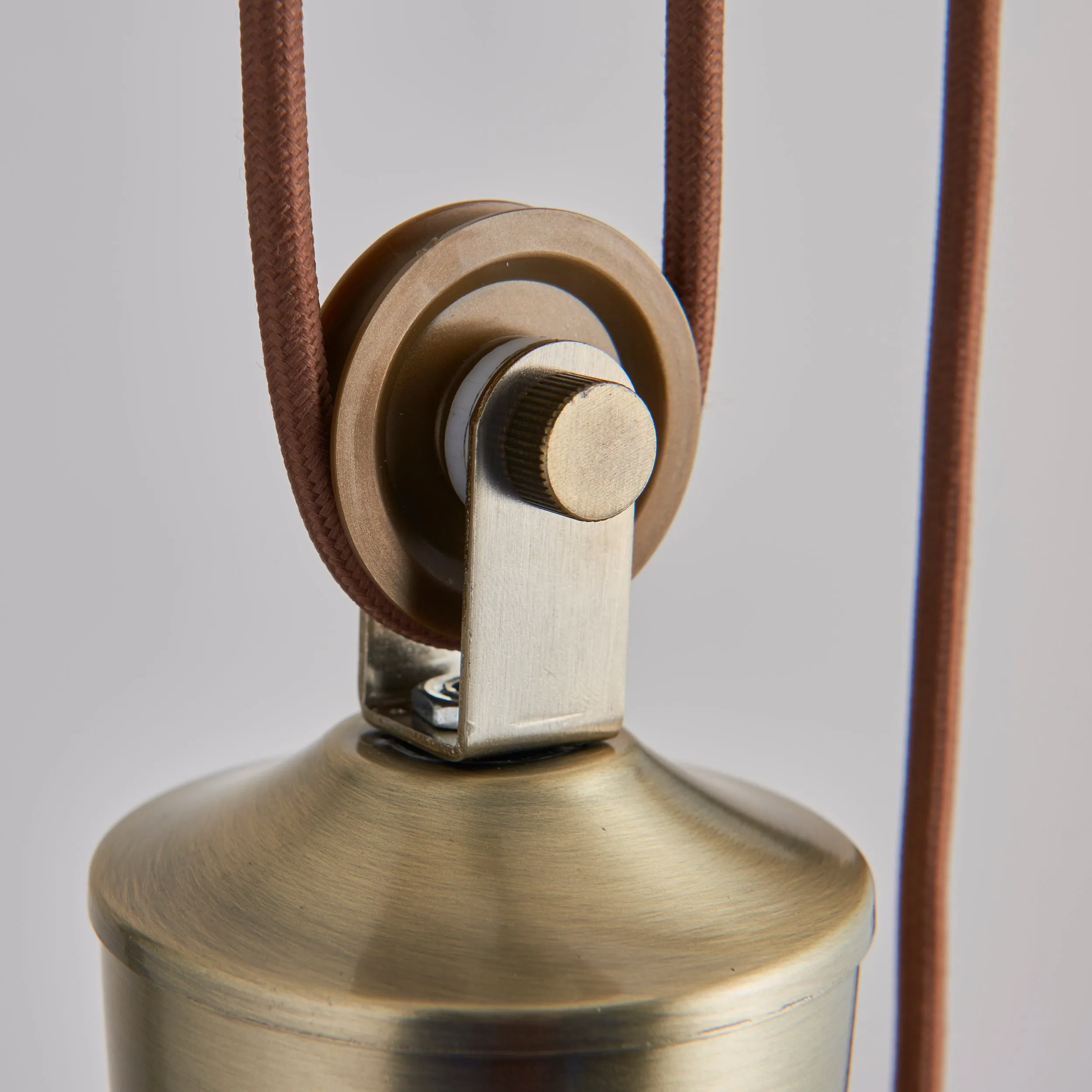Endon POLKA-AB Polka 1lt Pendant Antique brass plate 60W E27 GLS (Required)