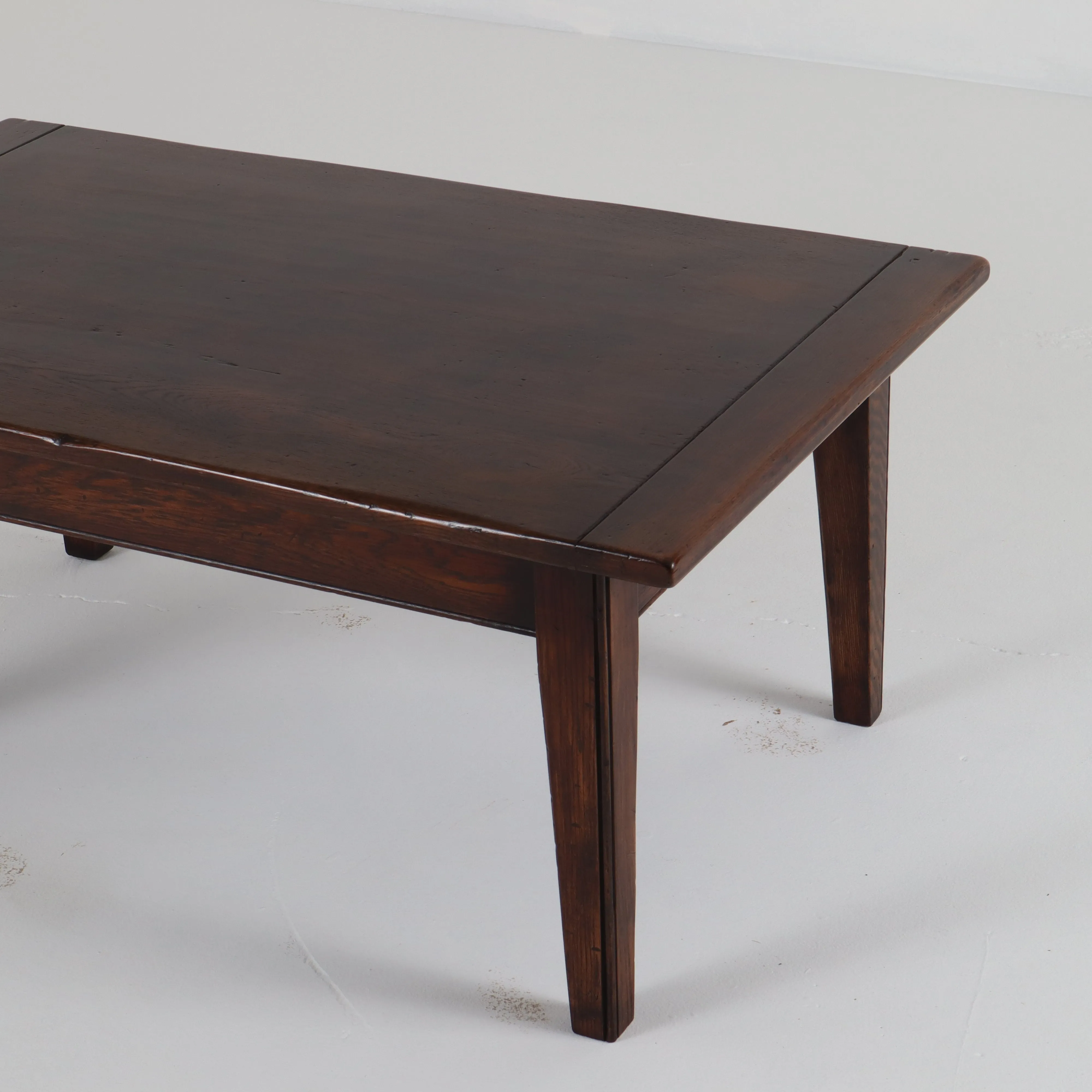 Farmhouse Coffee Table in English Oak w/ Antique Fruitwood Finish