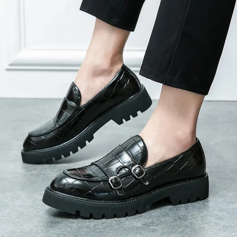 Fashion Monk Strap Loafers Shoes