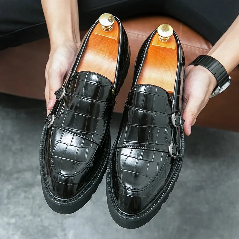 Fashion Monk Strap Loafers Shoes