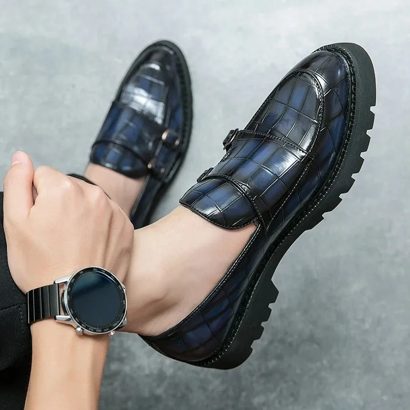 Fashion Monk Strap Loafers Shoes
