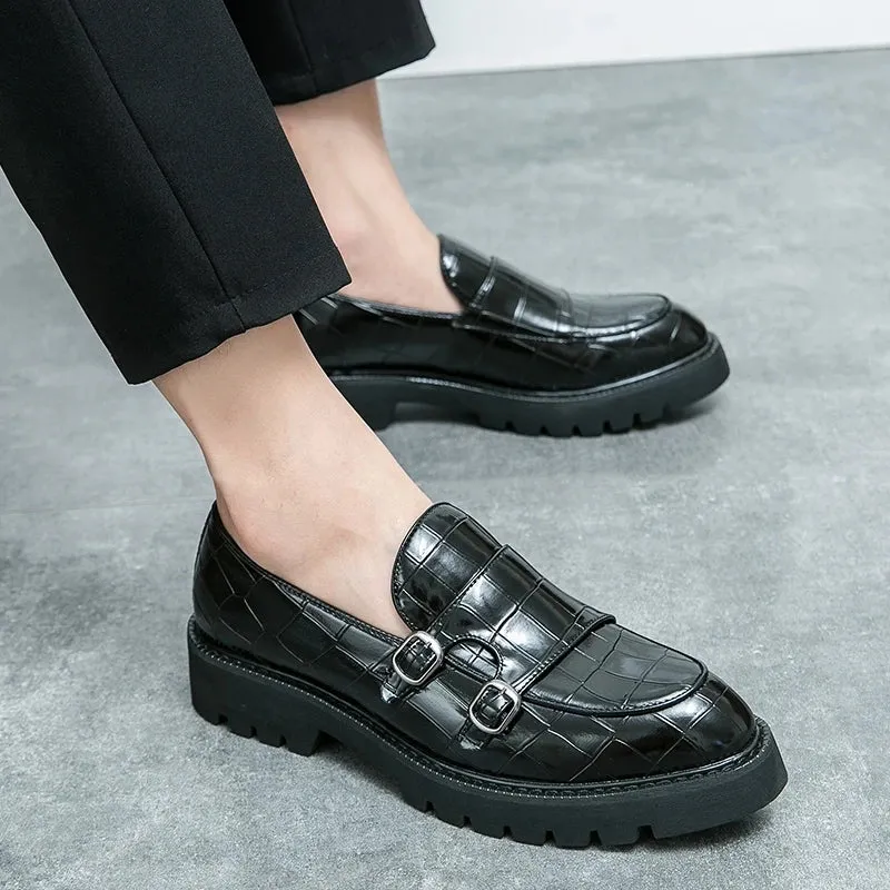Fashion Monk Strap Loafers Shoes