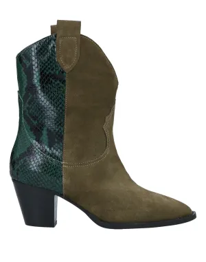 FIORIFRANCESI Leather Ankle boots (17111575WH) Woman
