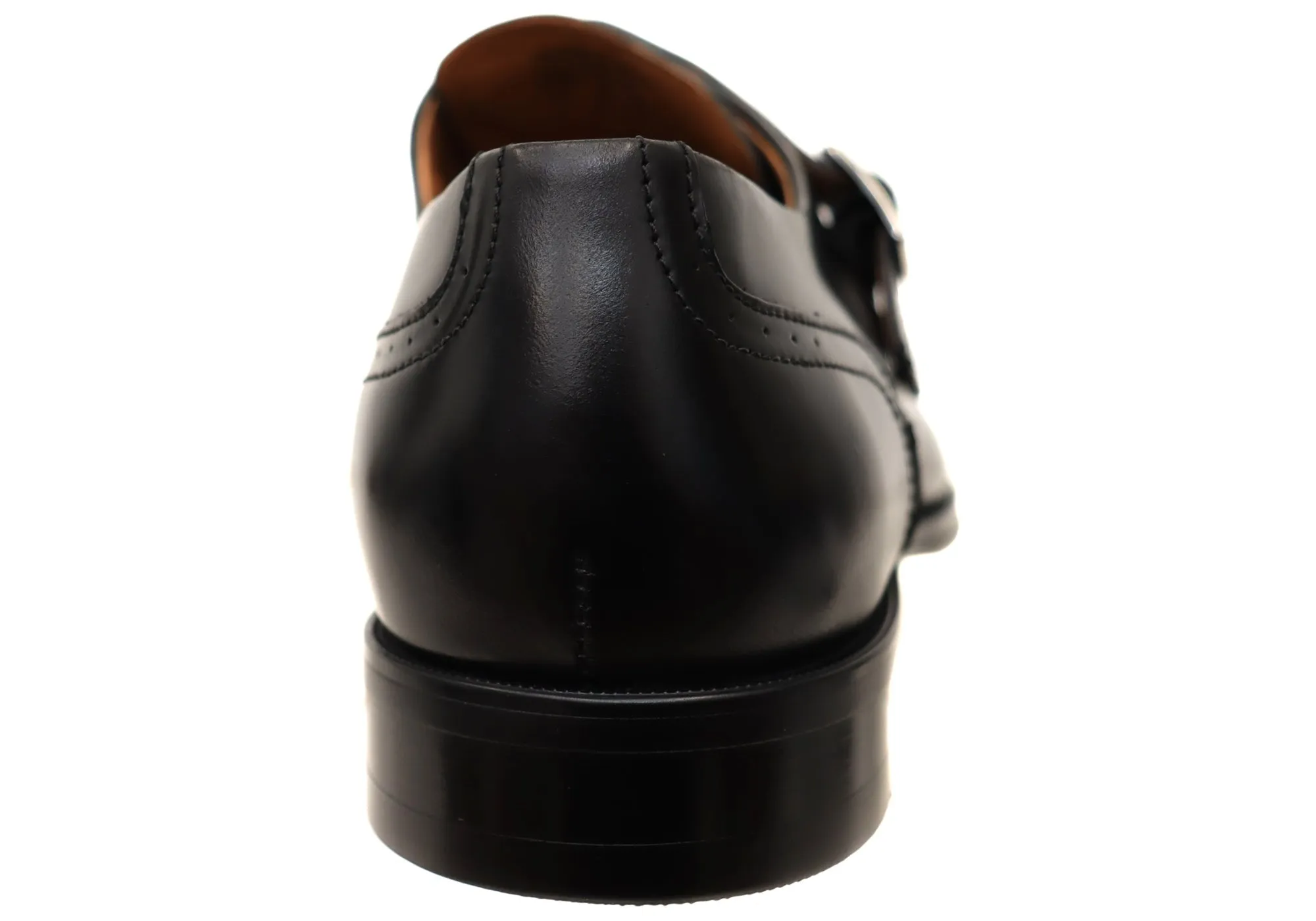 Florsheim Mens Sentinel Monk EE Extra Wide Comfort Leather Dress Shoes