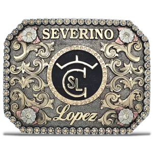 Flowers On The Wall Custom Buckle