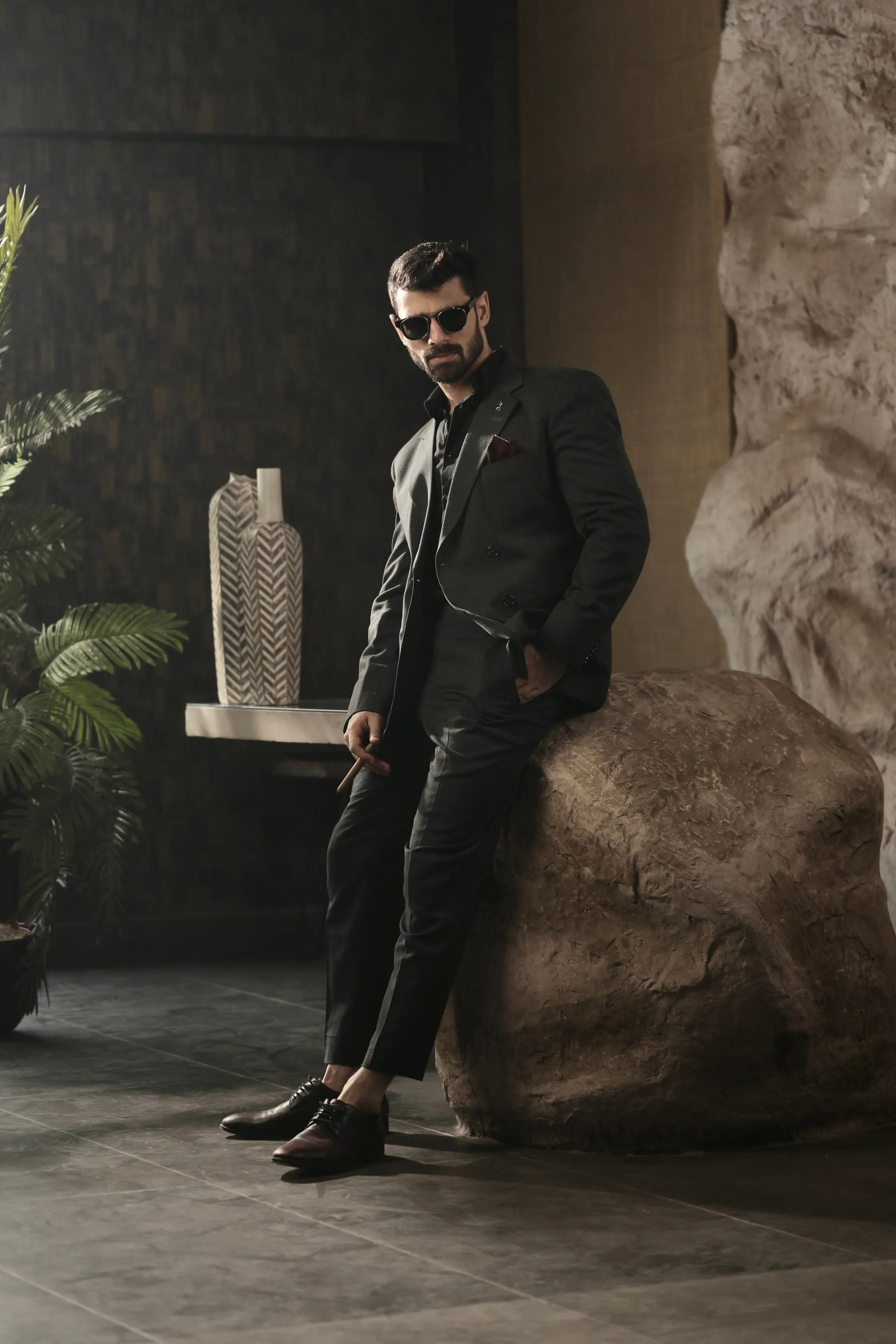 Fossil Grey - Double Breasted Suit