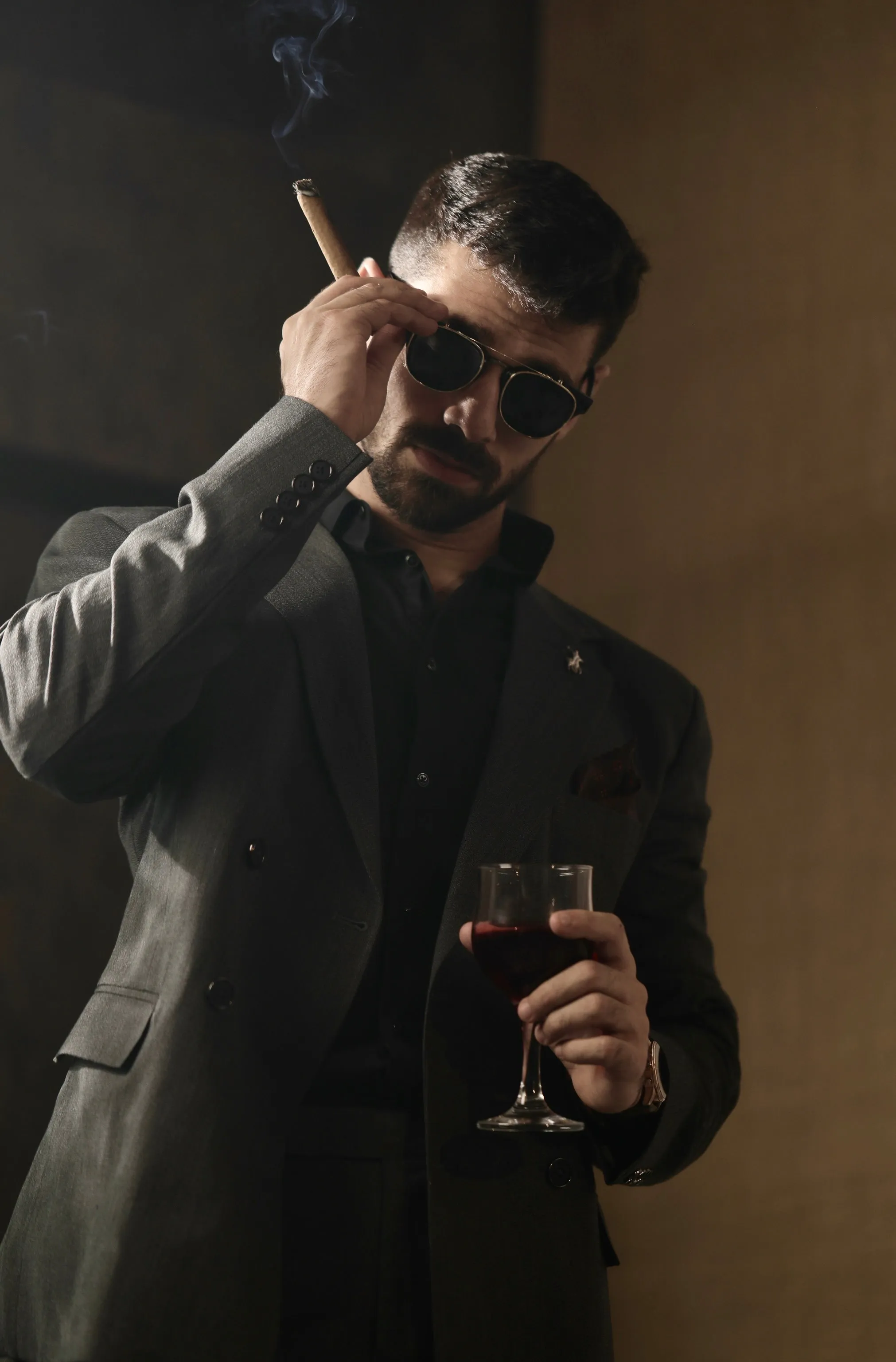 Fossil Grey - Double Breasted Suit