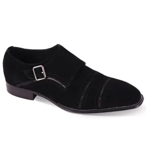 Giovanni Sheldon Suede Monk Strap Dress Shoes