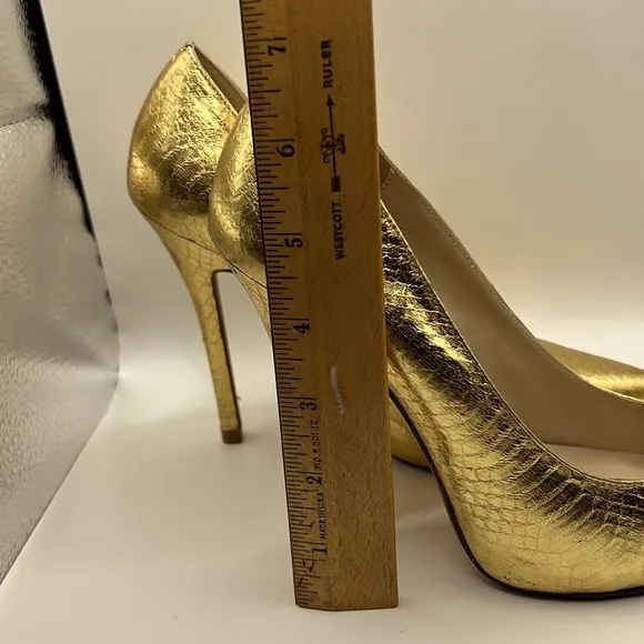 Glamorous KORS MICHAEL KORS Gold Shoes with Snakeskin effect leather Size 7