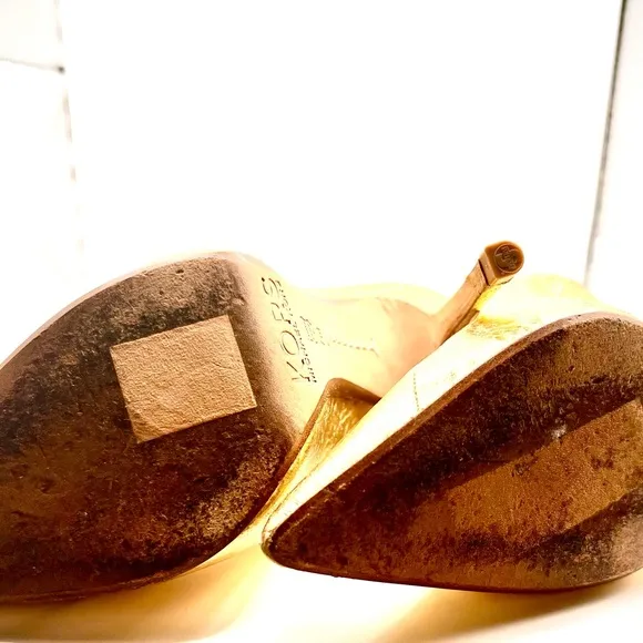 Glamorous KORS MICHAEL KORS Gold Shoes with Snakeskin effect leather Size 7