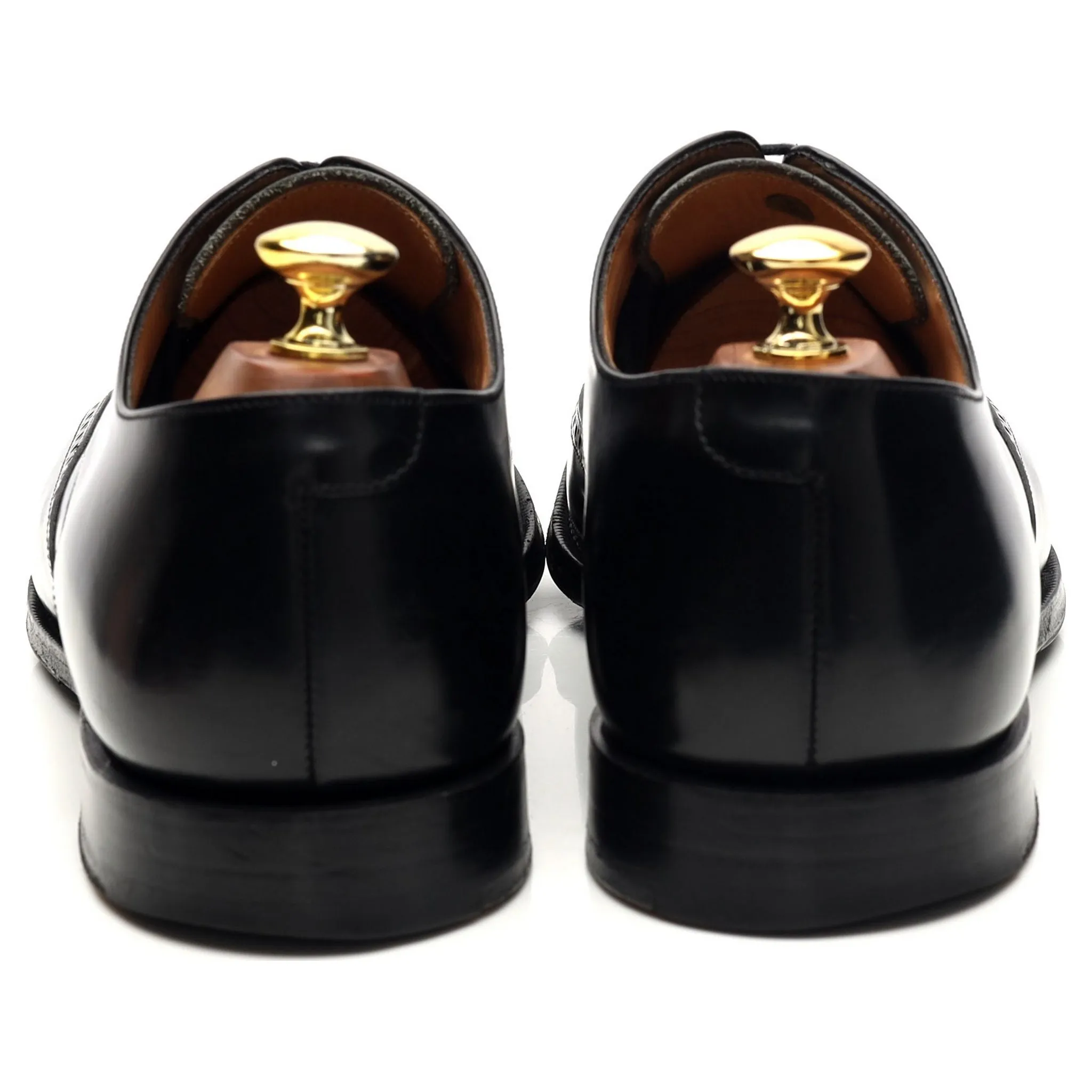 'Glasgow' Black Leather Derby UK 8.5 G