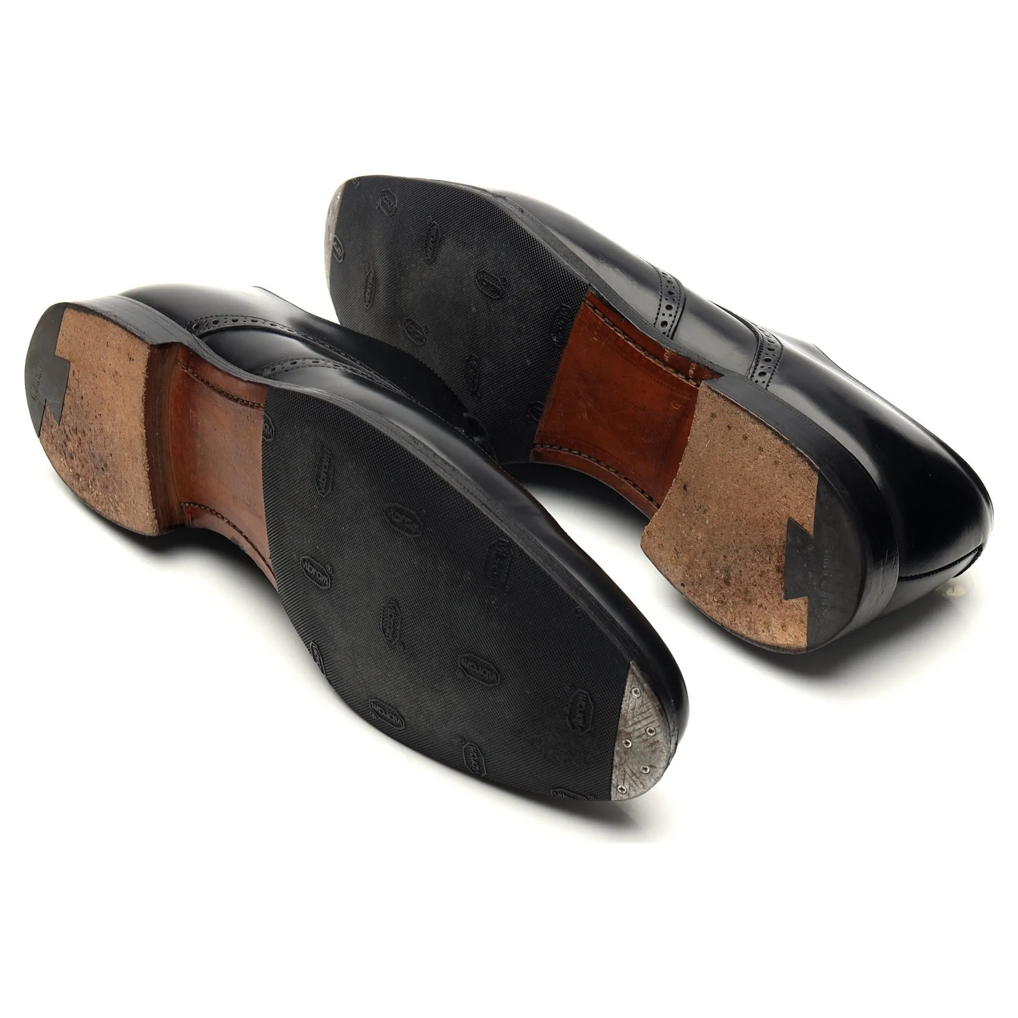 'Glasgow' Black Leather Derby UK 8.5 G