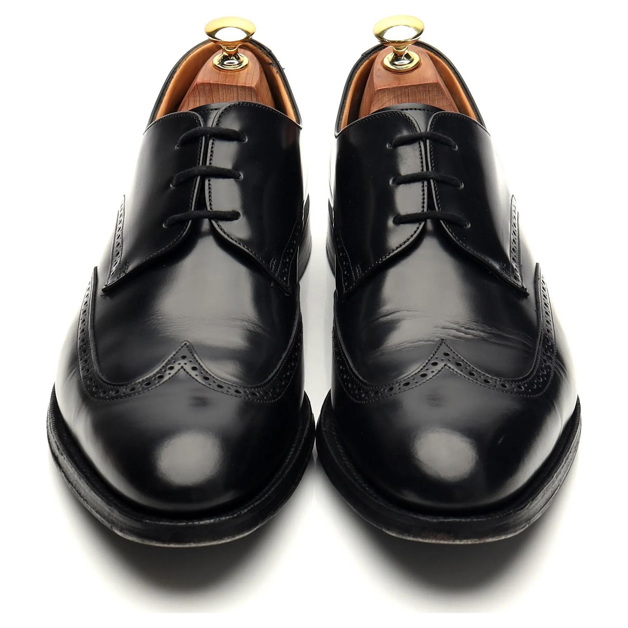'Glasgow' Black Leather Derby UK 8.5 G