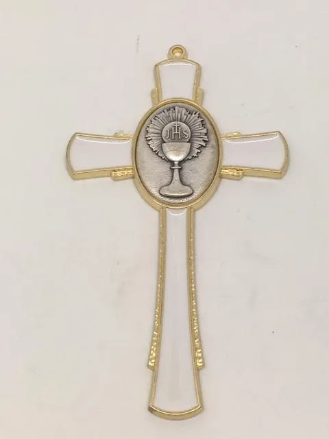 Gold Holy First Communion Chalice Cross