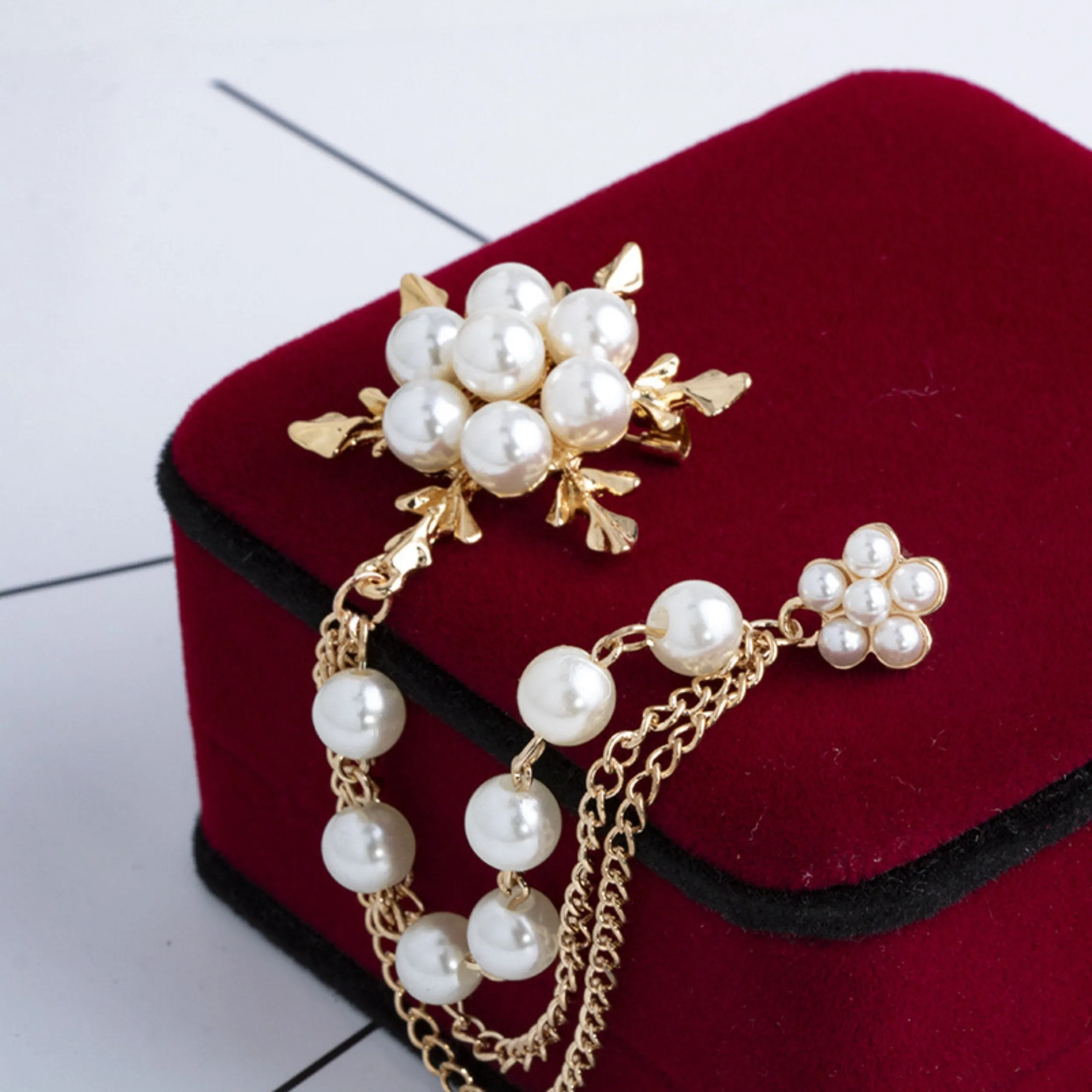 Gold Snowflake Brooch