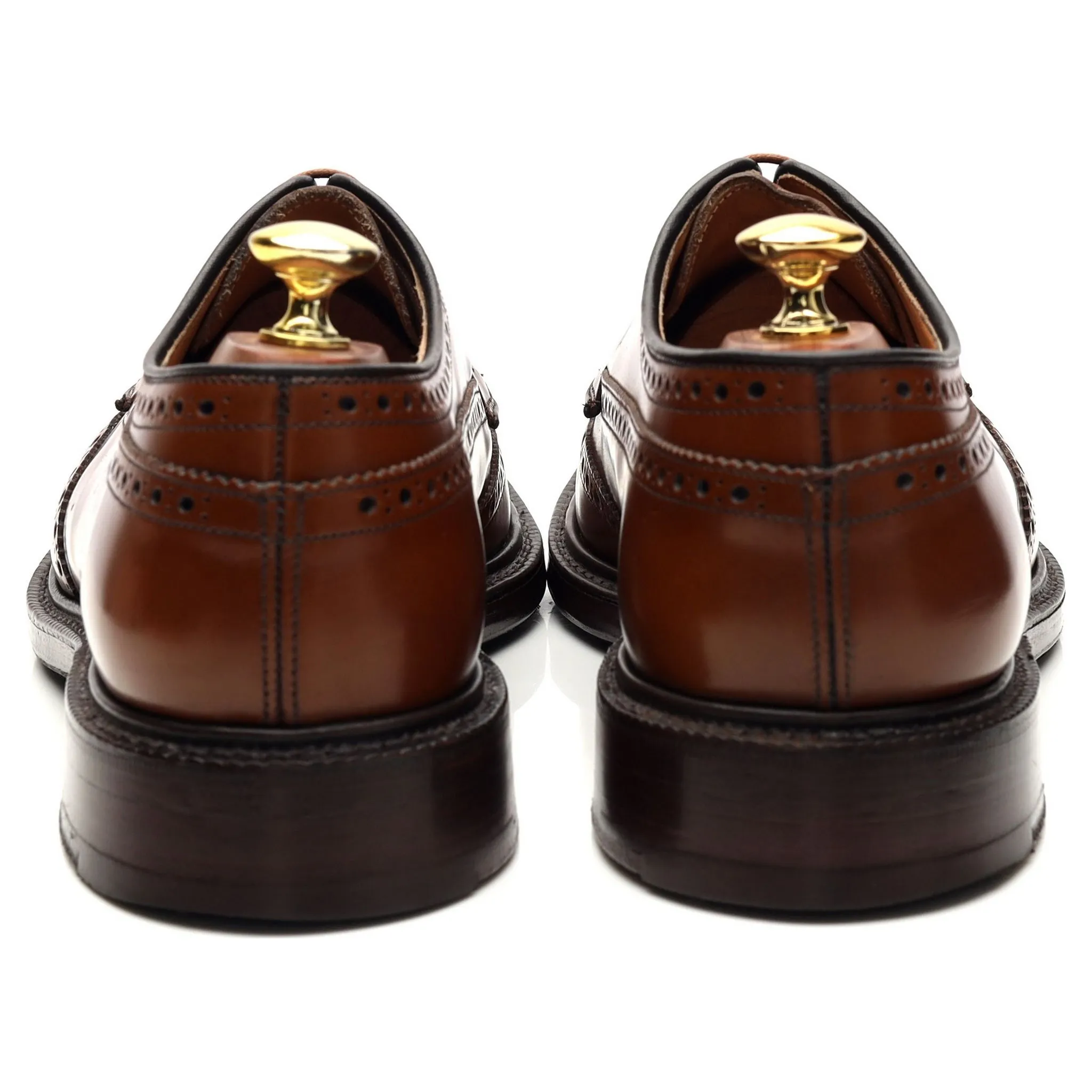 'Grafton' Brown Leather Derby Brogues UK 8.5 F