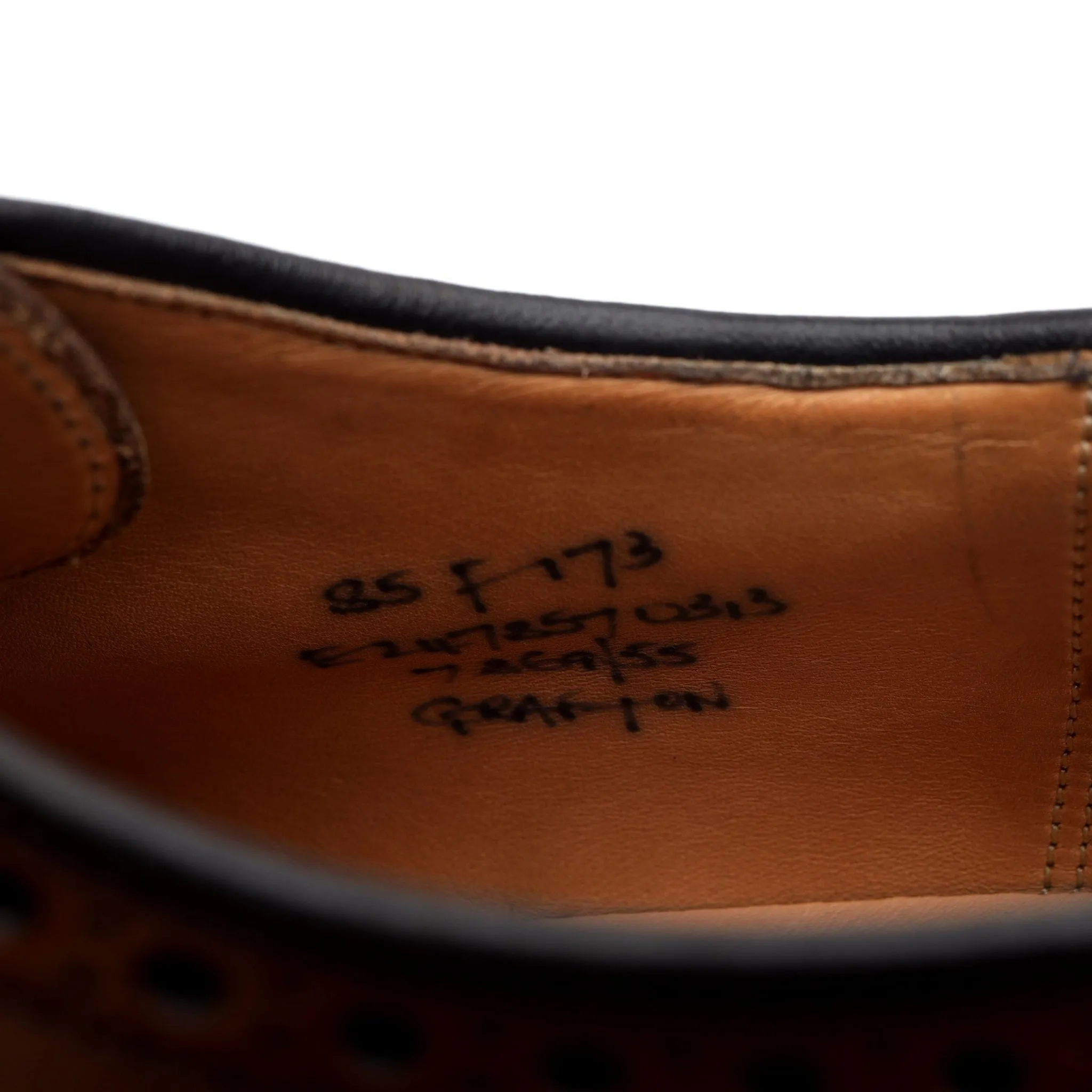 'Grafton' Brown Leather Derby Brogues UK 8.5 F