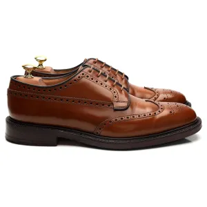 'Grafton' Brown Leather Derby Brogues UK 8.5 F