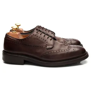 'Grafton' Dark Brown Leather Derby Brogues UK 8 G