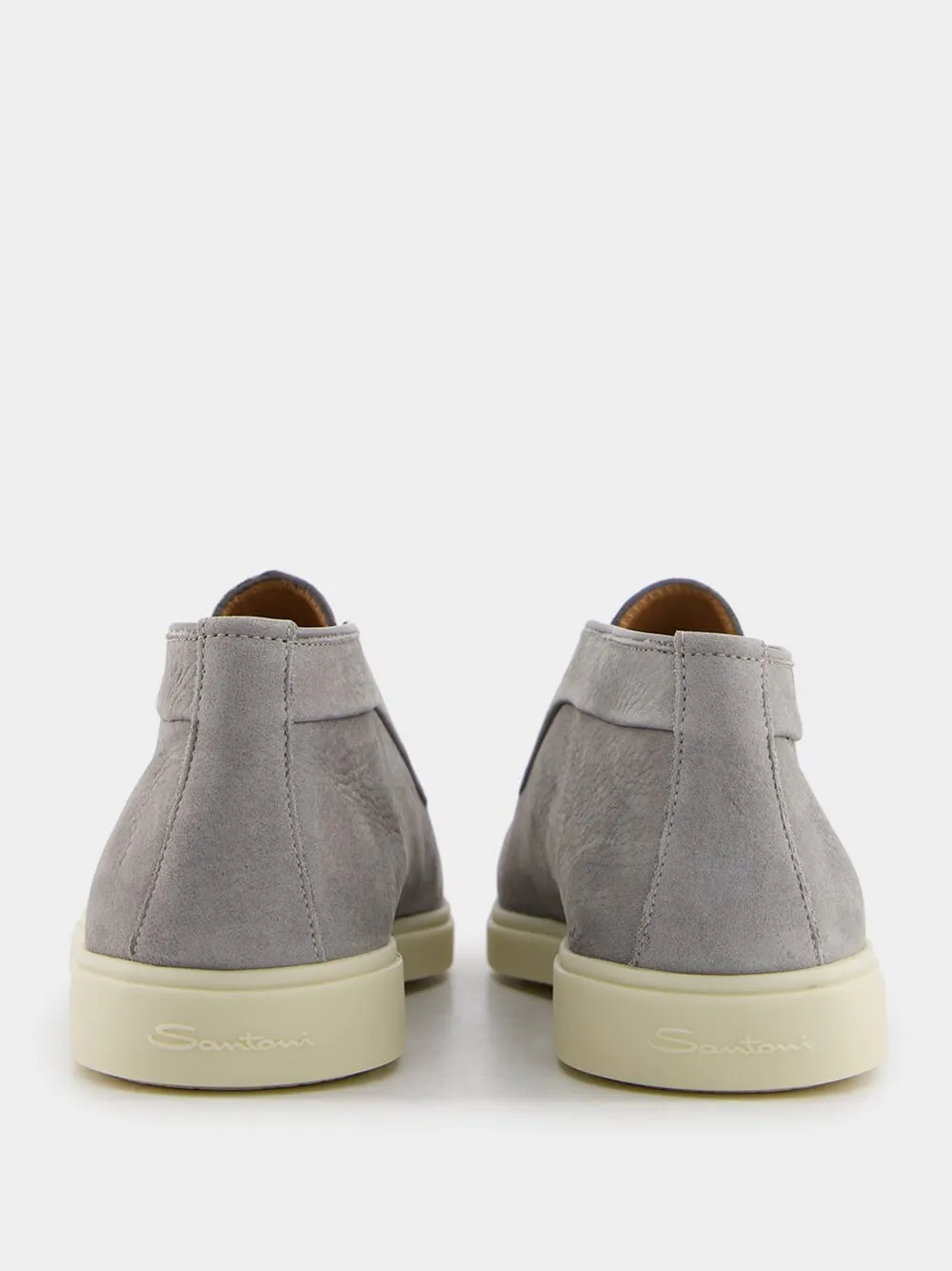 Grey Desert Leather Boots