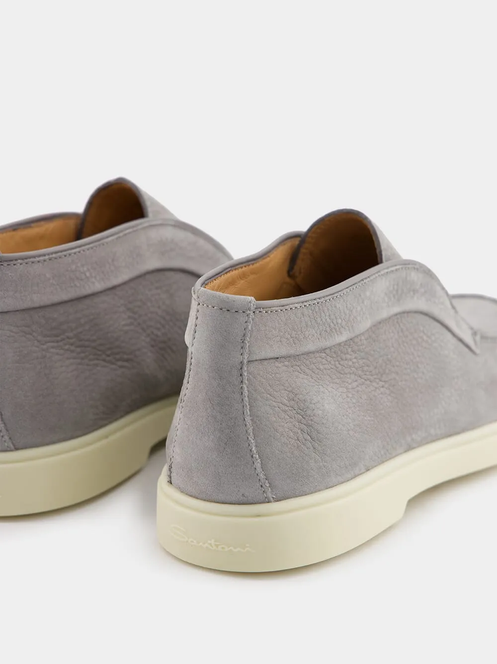 Grey Desert Leather Boots