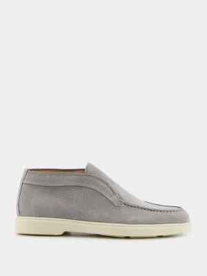 Grey Desert Leather Boots