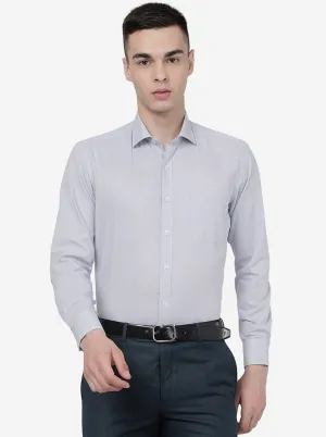 Grey Solid Regular Fit Formal Shirt | JadeBlue