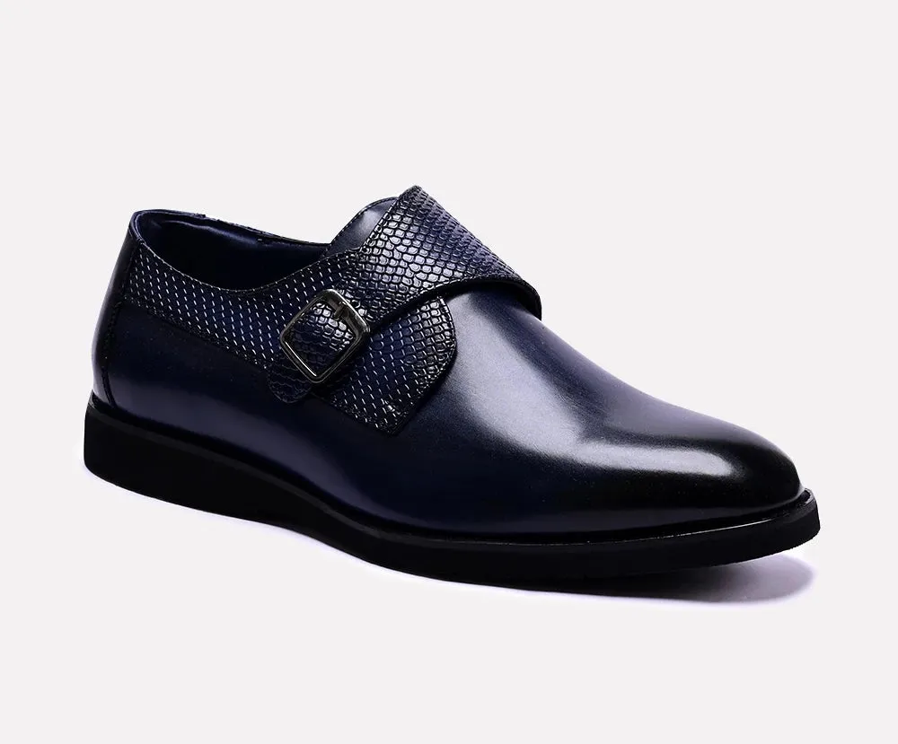 Griffin Blue Monk Strap Shoes 0110962