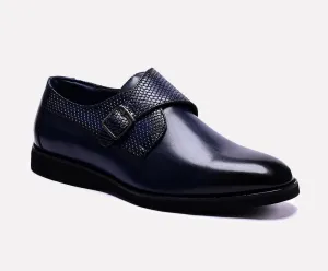 Griffin Blue Monk Strap Shoes 0110962